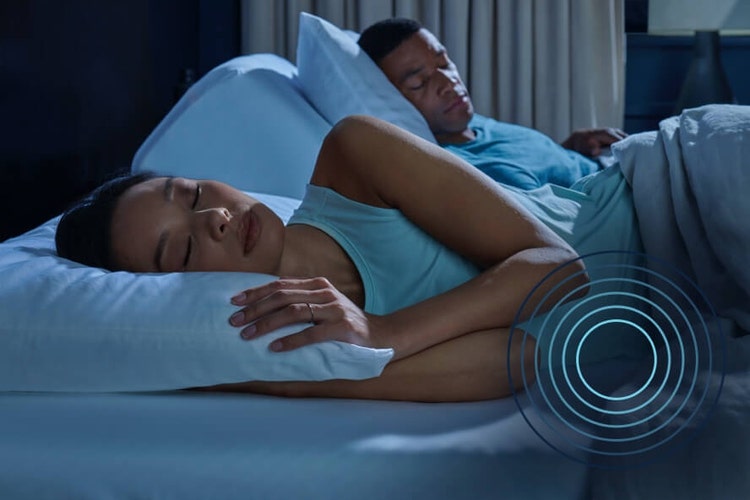 Image of person sleeping on a Tempur-Pedic mattress